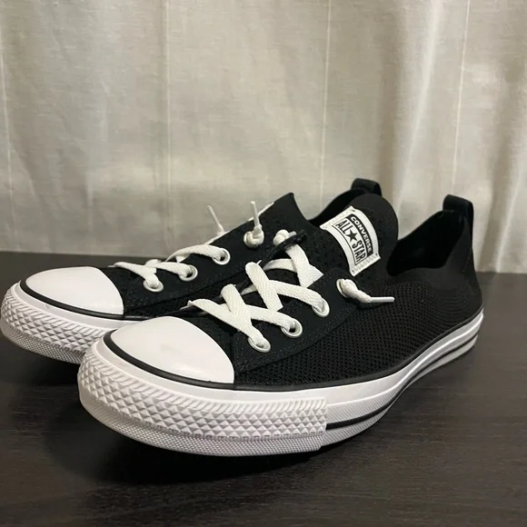 Converse Black and White Low-Top Sneakers - Picture 1 of 8